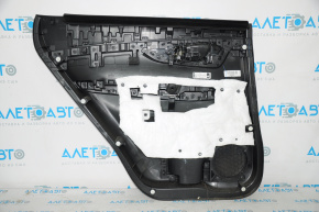 Door trim card rear right Nissan Rogue 14-16 black, dark insert