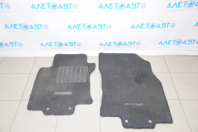 Set of floor mats Nissan Rogue 14-20 cloth black for dry cleaning