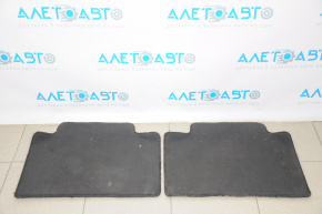 Set of floor mats Nissan Rogue 14-20 cloth black for dry cleaning