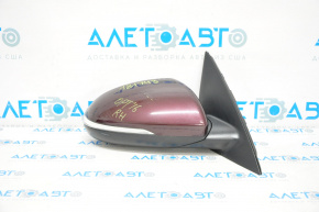 Right side mirror complete Kia Optima 16-18 5 pins, turn signal, burgundy