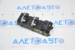 Front left window lift control for Kia Optima 16-17, black, chrome inserts, 1 car