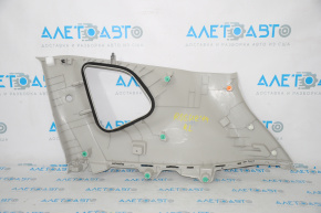 Left upper arch trim for Nissan Rogue 14-20, gray, for 2 rows