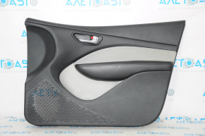 Door trim panel, front right, Dodge Dart 13-15, black with gray insert