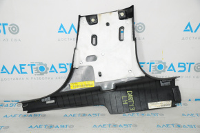 Center pillar trim lower left Dodge Dart 13-16 black, scratches