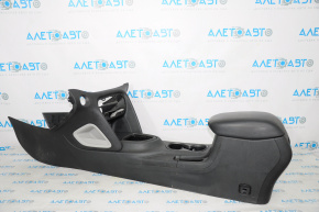 Console center armrest and cup holders Dodge Dart 13-16 leather black