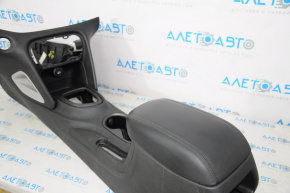 Console center armrest and cup holders Dodge Dart 13-16 leather black