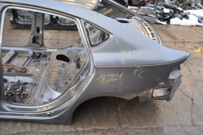 Quarter wing rear left Dodge Dart 13-16 gray on the body, bump, dented threshold below