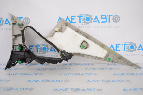 Honda Civic X FC 16-21 4d rear pillar trim, left, two parts, gray with black