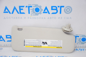 Left visor for Chevrolet Cruze 16-inch, beige, without hook