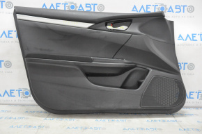 Door trim card front left Honda Civic X FC 16-21 4d cloth black with black insert, scratch