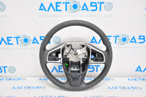 Bare steering wheel Honda CRV 17-18 rubber, black, with pads