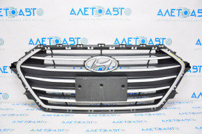 Radiator grill grill Hyundai Elantra AD 17-18 prerest matte chrome