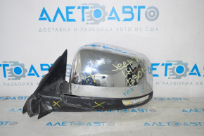 Left side mirror complete Jeep Grand Cherokee WK2 11-18 auto-dimming, heated, turn signal, chrome, for parts