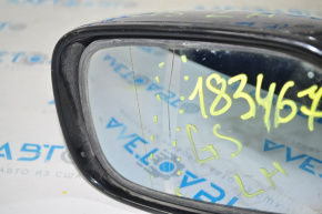 Left side mirror assembly Lexus GS300 GS350 GS430 GS450h 06-07 14 pins, heated, black, mirror element cracked