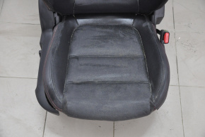 Passenger seat Mazda 6 13-15 without airbag, grand touring, electric, leather black red stitching, top