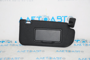 Right visor for Lincoln MKC 15-18, black, without hook