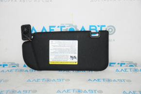 Right visor for Lincoln MKC 15-18, black, without hook