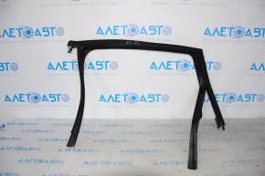 Upper rear left door molding Audi Q5 8R 09-17 mat with glass seal