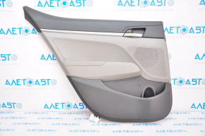 Door trim card rear left Hyundai Elantra AD 17-18 leather gray, rubbed