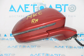 Right side mirror complete Lincoln MKC 15-19 14 pins, BSM, turn signal, red