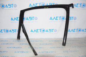 Upper rear right door molding Audi Q5 8R 09-17 mat with glass seal