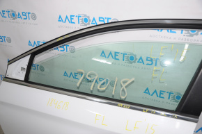 Molding door-glass central front left Hyundai Sonata 15-19 butt