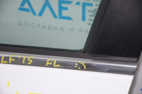 Molding door-glass central front left Hyundai Sonata 15-19 butt