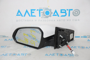 Left side mirror complete Hyundai Sonata 15-17 8 pins, BSM, turn signal, white