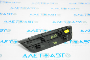 Rear left outer door sill plate for Hyundai Sonata 15-19, black