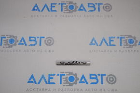 Emblem badge rear "quattro" Audi Q5 8R 09-12