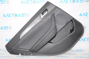 Rear left door panel, black, Hyundai Sonata 15-17 USA