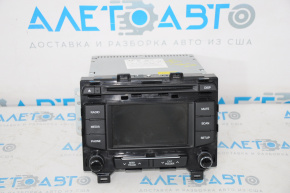 Radio tape recorder Hyundai Sonata 15-17 average display, chrome on controls is useful