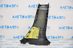 Center pillar trim lower left Lexus CT200h 11-17 black, worn