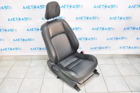 Passenger seat Lexus CT200h 11-11 without airbag, mechanical, leather black