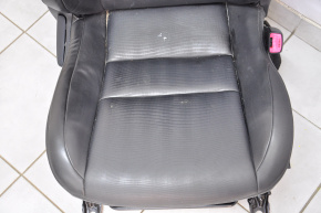 Passenger seat Lexus CT200h 11-11 without airbag, mechanical, leather black
