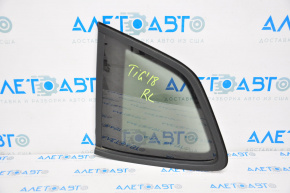 Rear left window, fixed glass, VW Tiguan 18-24 matte, tinted