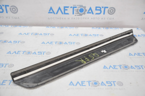 Audi Q5 8R 09-17 black outer door sill trim with chrome trim