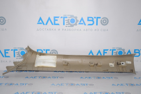 Honda Accord 13-17 upper right front pillar trim, beige