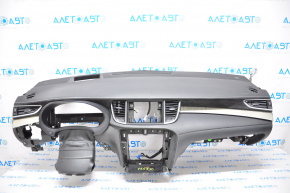 Torpedo front panel without AIRBAG Infiniti QX50 19-20 black, under speaker, under projection