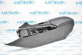 Infiniti QX50 19-20 leather and Alcantara center console with armrest and cup holders, black