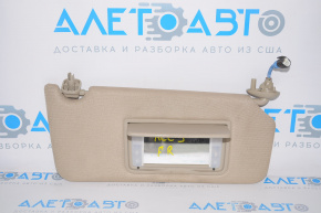 Right sun visor for Honda Accord 13-17, beige, without hook