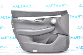 Door trim card front left Infiniti QX50 19-20 black