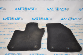 Set of floor mats for Jeep Renegade 15-18 black cloth, dry clean, torn