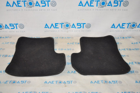 Set of floor mats for Jeep Renegade 15-18 black cloth, dry clean, torn