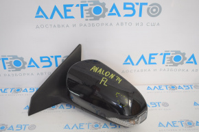 Left side mirror complete Toyota Avalon 13-18 10 pins, turn signal, heated, black, scratches