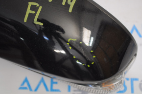 Left side mirror complete Toyota Avalon 13-18 10 pins, turn signal, heated, black, scratches