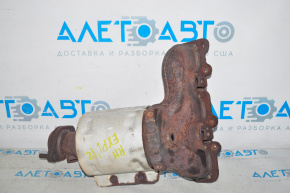 Exhaust manifold rear with catalytic converter Ford Explorer 11-15 3.5