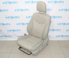Driver's seat Toyota Prius V 12-14 without airbag, manual, leather gray