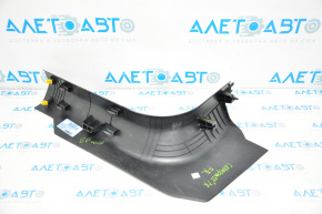 Door sill trim front right Jeep Compass 17-24 black, worn