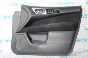 Door trim card front right Nissan Pathfinder 13-16 black cloth, butt